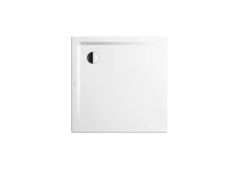 Duschfläche 90x90x2,5 cm,extrafl.Träger more4YOU, topweiß