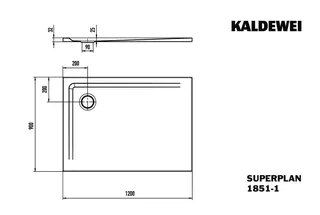 Duschfläche 90x120x2,5 cm more4YOU, weiß, Rutschhemmung – Bild 3