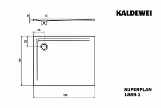 Duschfläche 100x120x2,5cm more4YOU, weiß, Invisible Grip – Bild 3