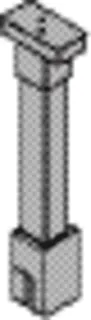 Deckenanbindung 80-800mm f. 6-8mm Glas 4YOU, silber hochglanz – Bild 3