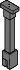 Deckenanbindung 80-800mm f. 6-8mm Glas 4YOU, schwarz – Bild 3