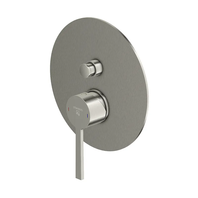 Fertigmontageset für Wanne/Brause-EHM design4YOU 3.0 brushed nickel