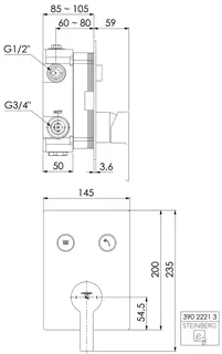 Unterputz-Einhebelmischer (FMS) design4YOU 3.0 chrom