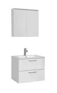 sanibel-Badmöbelset 1.0 GO A23 Typ KE601 Keramik-WT/WTU/SPS 600mm Weiss glänzend
