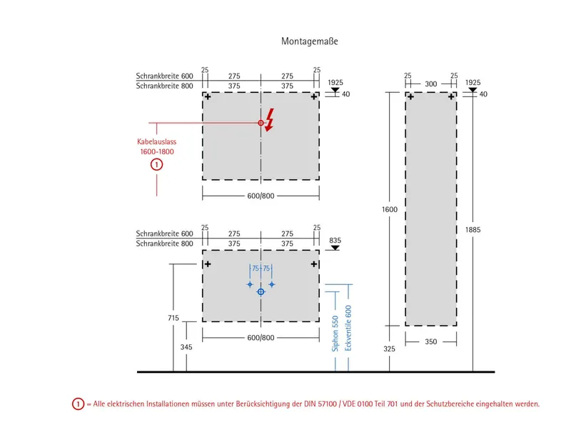 sanibel-Waschtischunterbau 1.0 GO A23 für Keramik-Waschtisch 800mm Wildeiche