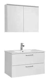 sanibel-Badmöbelset 1.0 GO A23 Typ KE801 Keramik-WT/WTU/SPS 800mm Weiss glänzend