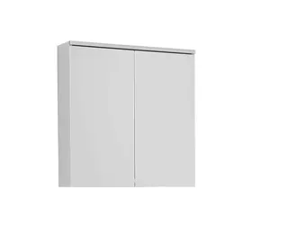 sanibel-Spiegelschrank 1.0 GO A23 LED 600x625x160mm Melamin Weiss glänzend