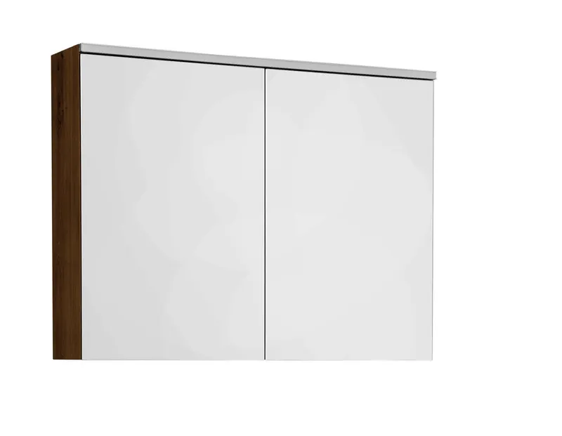 sanibel-Spiegelschrank 1.0 GO A23 LED 800x625x160mm Melamin Wildeiche