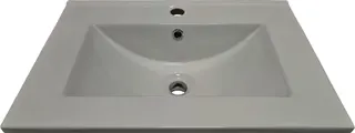sanibel-Keramikwaschtisch 1.0 GO A18 KE610 615x465x15mm Weiss
