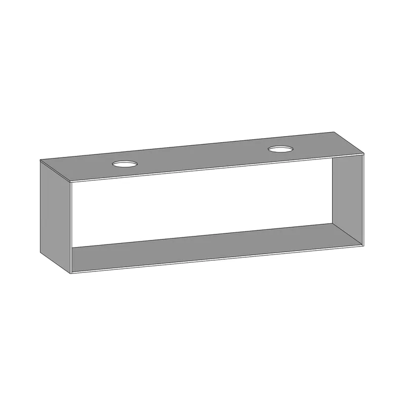 SCALIDO-Konsolenplatte m. Rahmen f Waschtisch US 1822x560x510mm 2 Ausschnitte Farbvar. W