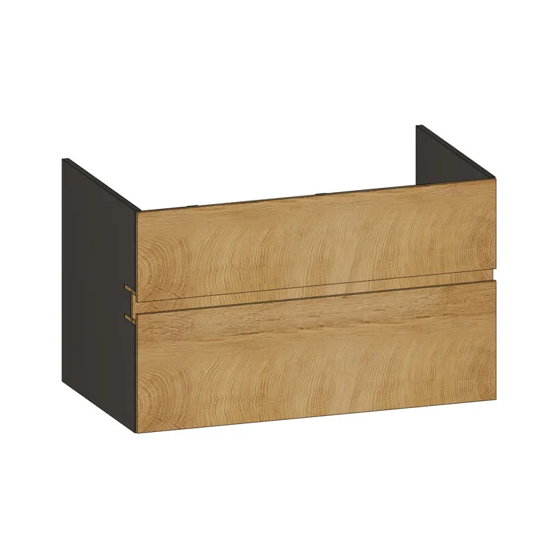 SCALIDO-Waschtisch-Unterschrank z Konsolenplatte 900x540x510mm 2 Auszüge Farbvar. S/X/S