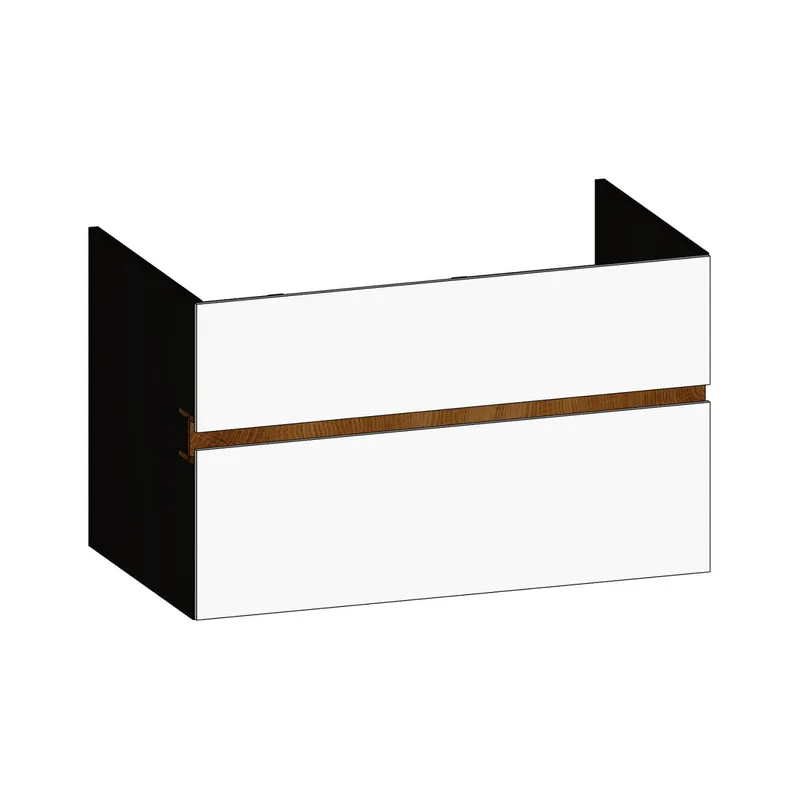 SCALIDO-Waschtisch-Unterschrank z Konsolenplatte 900x540x510mm 2 Auszüge Farbvar. W/X/S