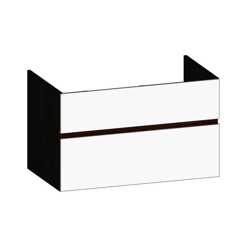 SCALIDO-Waschtisch-Unterschrank z Konsolenplatte 900x540x510mm 2 Auszüge Farbvar. W/X/E