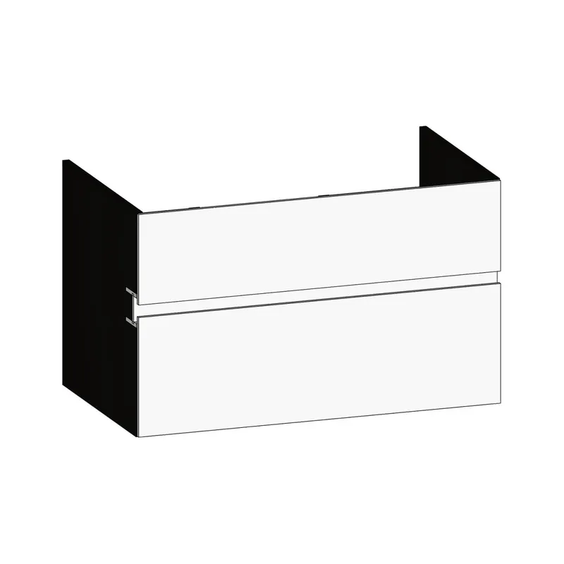 SCALIDO-Waschtisch-Unterschrank z Konsolenplatte 900x540x510mm 2 Auszüge Farbvar. W/X/W