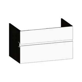 SCALIDO-Waschtisch-Unterschrank z Konsolenplatte 900x540x510mm 2 Auszüge Farbvar. W/X/W