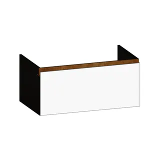 SCALIDO-Waschtisch-Unterschrank z Konsolenplatte 900x410x510mm 1 Auszug Farbvar. W/X/S