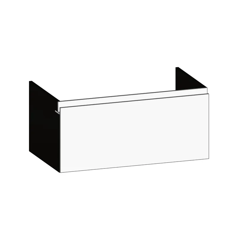 SCALIDO-Waschtisch-Unterschrank z Konsolenplatte 900x410x510mm 1 Auszug Farbvar. W/X/W