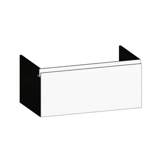 SCALIDO-Waschtisch-Unterschrank z Konsolenplatte 900x410x510mm 1 Auszug Farbvar. W/X/W