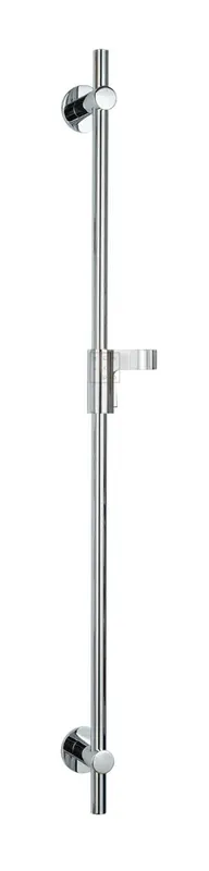 SCALIDO-Wandstange Vario rund 950mm lang Tastgleiter/Halter, Rosette rund verchr.