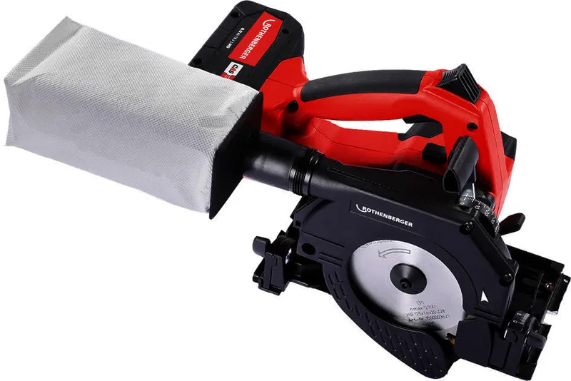 Rothenberger PIPECUT mini, DURACUT Uni Sägeblatt 18V/4Ah CAS Akku, Ladegerät EU
