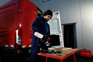 Rothenberger PIPECUT mini, DURACUT Uni Sägeblatt 18V/4Ah CAS Akku, Ladegerät EU – Bild 3