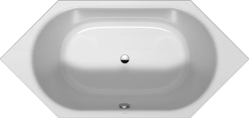 sanibel 3001-Acryl-Sechseckbadewanne A23 1900x900x450/470mm weiß