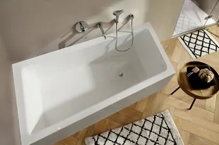 sanibel 3001-Acryl-Badewanne Trapezform A23 Var. links 1700x1000x450/470mm weiß – Bild 2