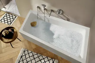 sanibel 3001-Acryl-Badewanne Trapezform A23 Var. rechts 1700x1000x450/470mm weiß – Bild 2