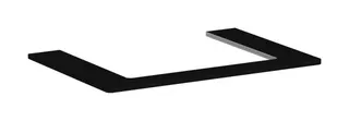 Hansgrohe Konsole Xelu Q 780x540 mm m.Aus.mittig f.AWT ge 600x480 mm DGM – Bild 2