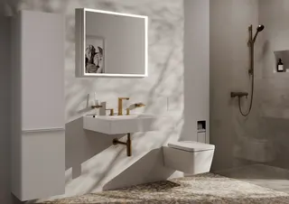 Hansgrohe Unterbauwaschtisch Xuniva Q 450x350mm o.Hahnloch m.Überlauf weiß – Bild 3