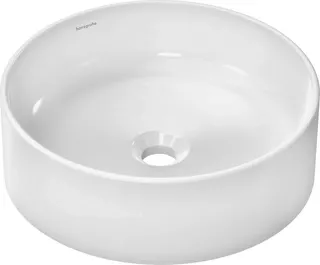 Hansgrohe Aufsatzwaschtisch Xuniva S 400x400mm o.Hahnloch u.Überlauf weiß – Bild 2