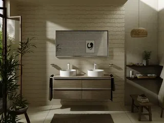 Hansgrohe Xarita E Spiegel 1400/50 mit LED Beleuchtung IR Sensor Mattweiß – Bild 5