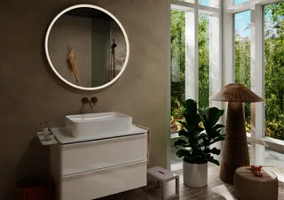 Hansgrohe Aufsatzwaschtisch Xuniva S 400x400mm o.Hahnloch u.Überlauf weiß – Bild 5