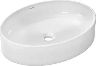 Hansgrohe Aufsatzwaschtisch Xuniva D 550x400mm o.Hahnloch u.Überlauf weiß – Bild 2