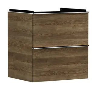 Hansgrohe Waschtischunterschrank Xelu Q ECHN 580x475mm mit 2 SK für Waschtisch chrom – Bild 2