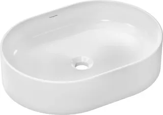 Hansgrohe Aufsatzwaschtisch Xuniva U 550x400mm o.Hahnloch u.Überlauf weiß – Bild 2