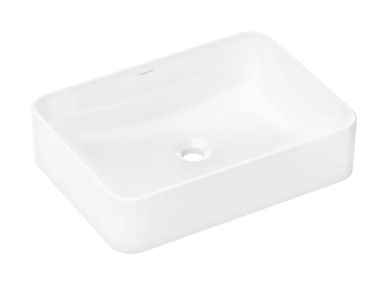 Hansgrohe Aufsatzwaschtisch Xuniva Q 550x400mm o.Hahnloch u.Überlauf weiß