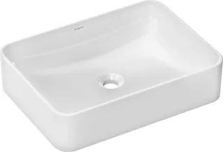 Hansgrohe Aufsatzwaschtisch Xuniva Q 550x400mm o.Hahnloch u.Überlauf weiß – Bild 2