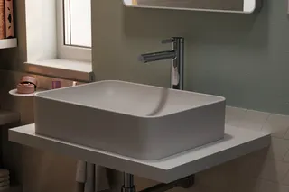 Hansgrohe Aufsatzwaschtisch Xuniva Q 550x400mm o.Hahnloch u.Überlauf weiß – Bild 5