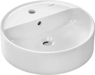 Hansgrohe Aufsatzwaschtisch Xuniva S 450x450 mm mi.Hahnloch u.Überlauf weiß