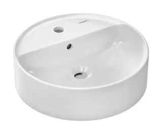 Hansgrohe Aufsatzwaschtisch Xuniva S 450x450 mm mi.Hahnloch u.Überlauf weiß – Bild 2
