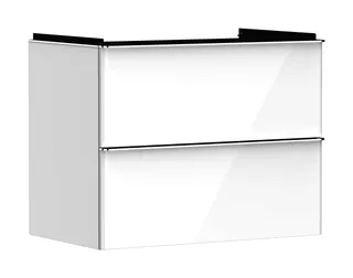 Hansgrohe Waschtischunterschrank Xelu Q we hgl 780x475mm mit 2 SK für Waschtisch chrom – Bild 2