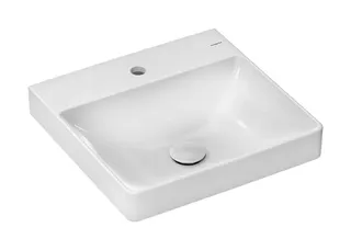 Hansgrohe Handwaschbecken Xelu Q 500x480mm mit Hahnlocho.Überlauf SmartClean weiß – Bild 2
