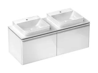 Hansgrohe Aufsatz-Handwaschbecken ge Xelu Q 500x480mm m.Hahnlo.o.Überl.SmartClean we – Bild 4