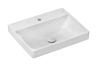 Hansgrohe Waschtisch Xelu Q 600x480mm mi.Hahnloch oh.Überlauf, SmartClean weiß – Bild 3