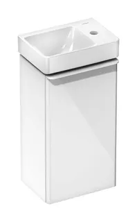 HG Handbwaschbecken Xelu Q 360x250mm m.Abl.re.m.Hahn./o.Überl.SmartClean weiß