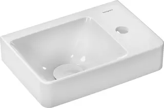 Hansgrohe Handbwaschbecken Xelu Q 360x250mm m.Abl.re.m.Hahn./o.Überl.SmartClean weiß – Bild 4