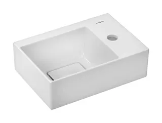 Hansgrohe Handwaschbecken Xevolos E 360x250mm m.Hah.rechts o.Überlauf, SmartClean weiß – Bild 2