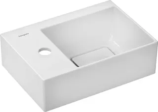 HG Handwaschbecken Xevolos E 360x250mm m.Hah.links o.Überlauf, SmartClean weiß