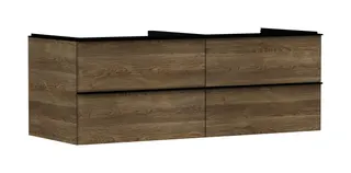 Hansgrohe Waschtischunterschrank Xelu Q ECHN 1360x540mm m.4SK f.Kons.m.AWT MSW – Bild 2